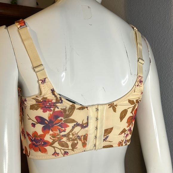 Floral Bustier Crop Top - Picture 4 of 5
